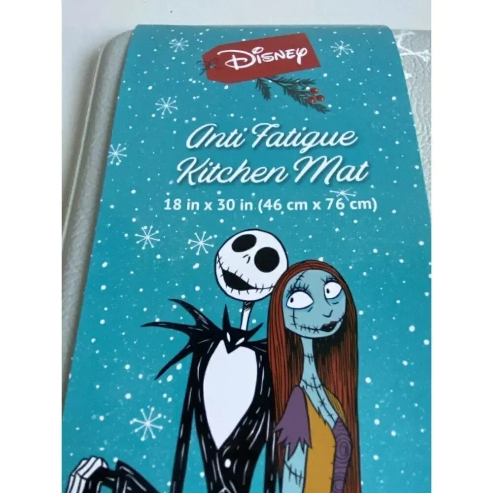 NIGHTMARE BEFORE CHRISTMAS Jack And Sally Santa Anti Fatigue Kitchen‎ Mat 18x30”